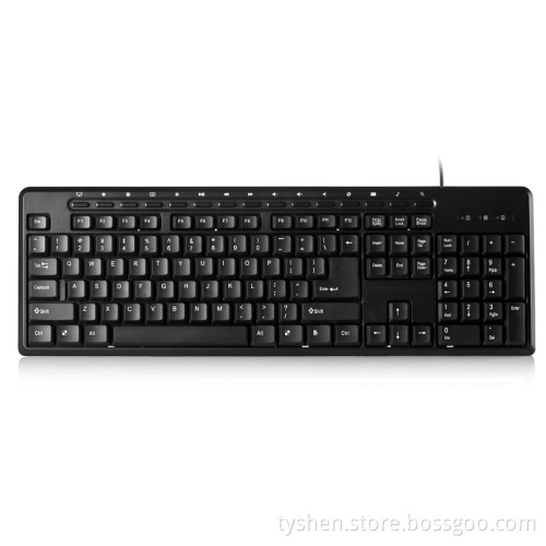 Multimedia Keyboard USB Port, 15 Multimedia Keys (KB-105)